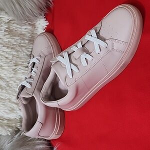 Pink Greats Sneakers with White Laces
